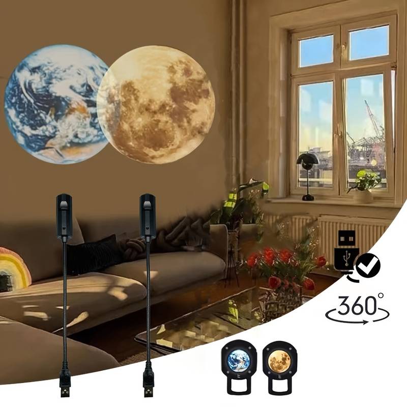 Home Genie™ Moon Projection Lamp